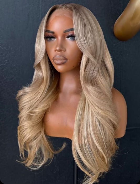 Blonde Ombré Lace Front Synthetic Wig