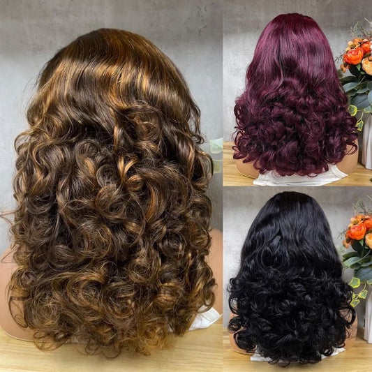 13x4 Bouncy Wig (Human Hair)