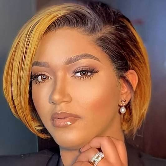 1b/30 Frontal Pixie Wig (Human Hair)