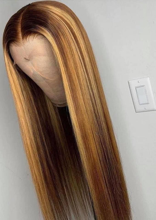 15A Highlight 4/27 SDD Full Frontal Wig (Human Hair)